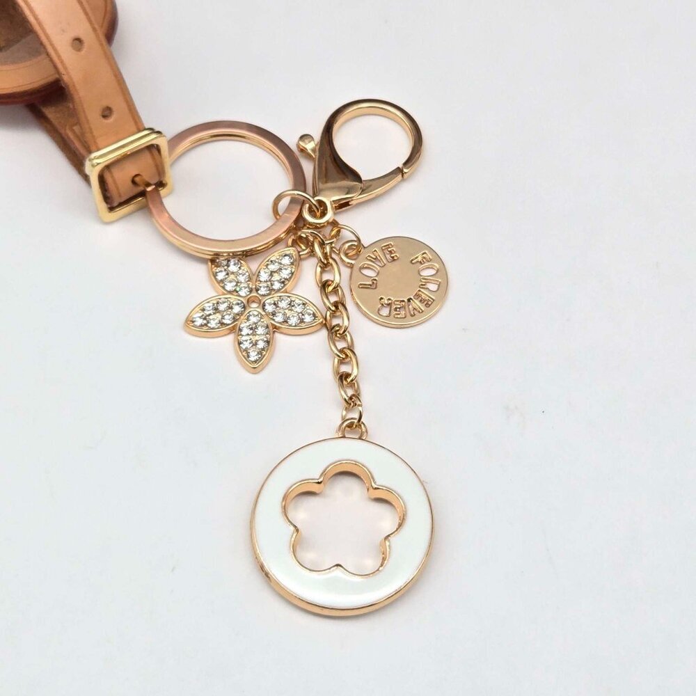 Authentic Louis Vuitton Luggage Tag with Unbranded Keycharm, Keychain 15-010626 - Picture 6 of 8
